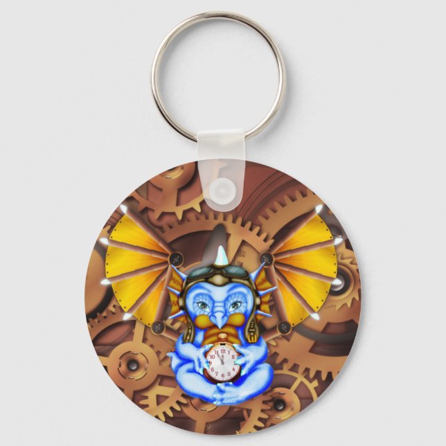 chaveiro de dragão a vapor "5 a 12" (Frente)