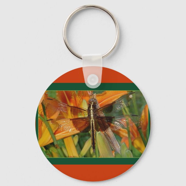 Chaveiro de Dragonfly amarela (Frente)