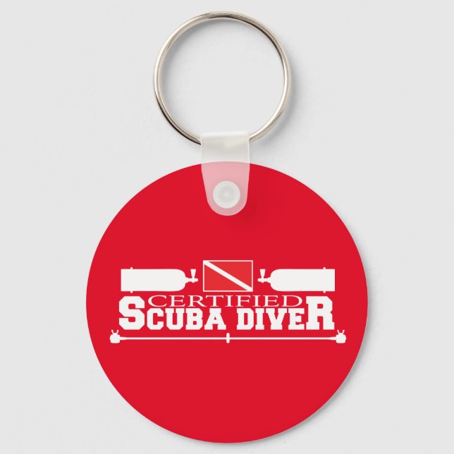 Chaveiro de driver Scuba certificado (Frente)