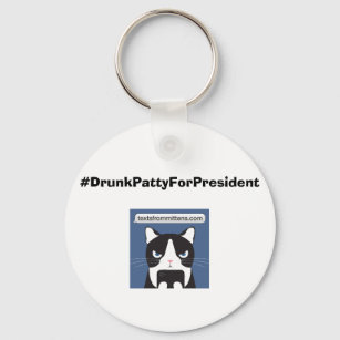 chaveiro de #DrunkPattyForPresidente Basic