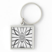 Chaveiro de Elegância em Vidro Esboçado