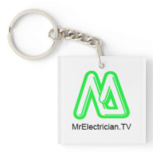 Chaveiro de eletricista com um diagrama de motor