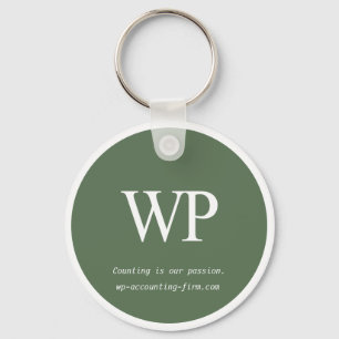 Chaveiro de empresa verde simples