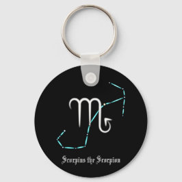 Chaveiro de Escorpião de Constelação Zodiac