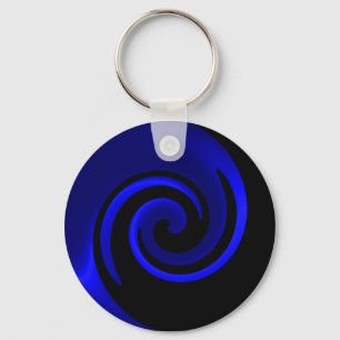 Chaveiro de espiral azul