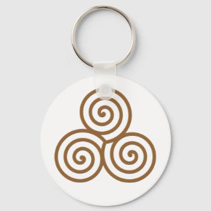 Chaveiro de espiral tripla