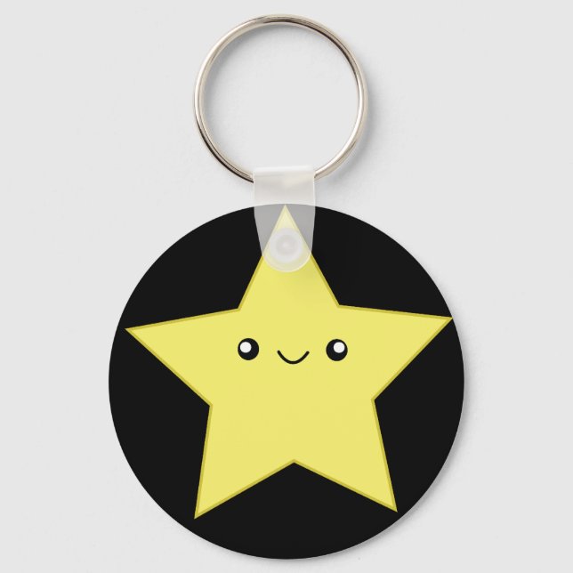 Chaveiro de estrela kawaii (Frente)