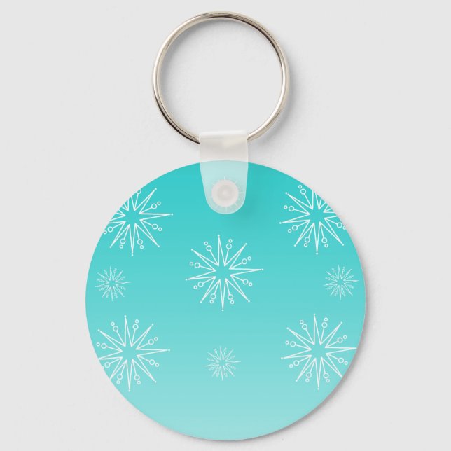 Chaveiro de Estrelas de Natal surpreendentes, Turq (Frente)