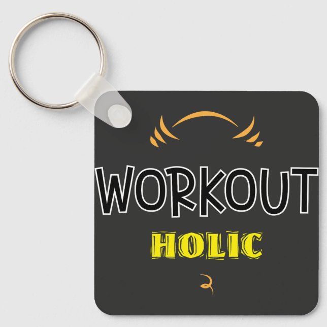 Chaveiro de Exercício de Malhação de Gym Holic Wor (Frente)