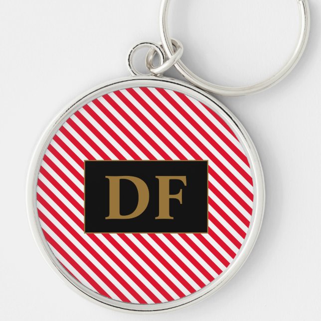Chaveiro de faixa vermelha/branca (Frente)