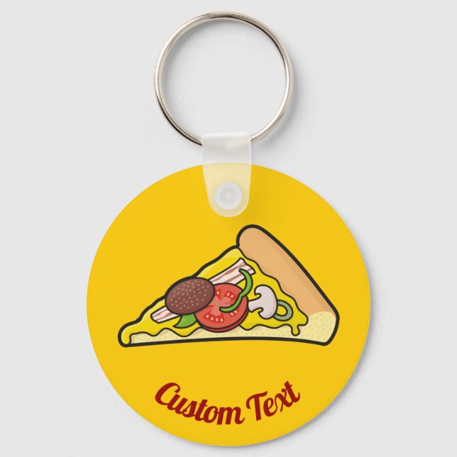 Chaveiro de Fatia de Pizza (Frente)