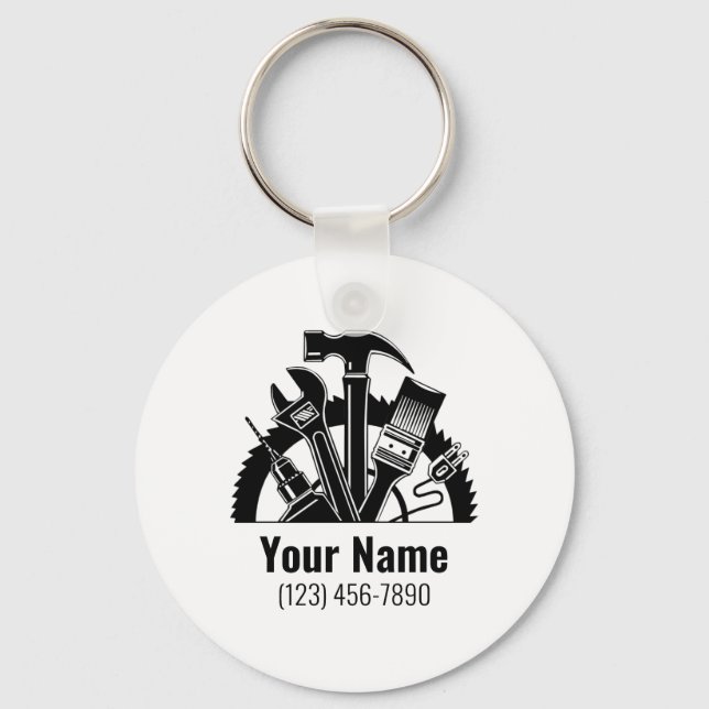 Chaveiro de ferramentas personalizáveis de mão (Frente)