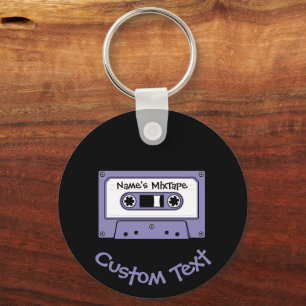 Chaveiro de fita cassete de áudio