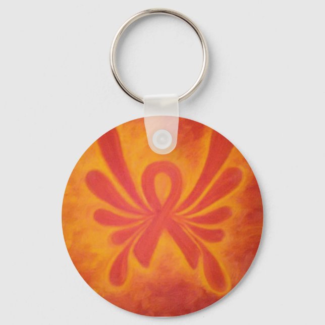 CHAVEIRO de fita laranja MS (Frente)