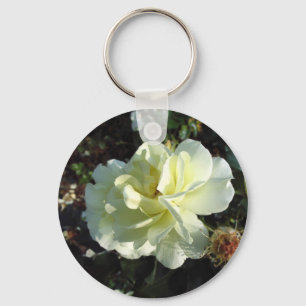 Chaveiro de Flor Branco