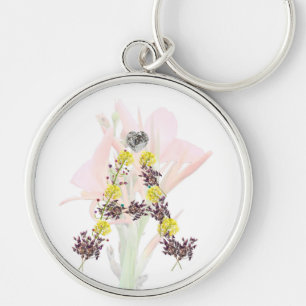 Chaveiro de Flor da letra A