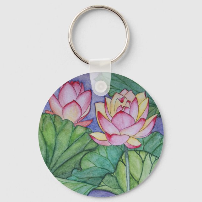 Chaveiro de Flor de Lotus (Frente)