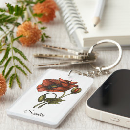 Chaveiro de Flor de Nascimento Personalizado de Ag