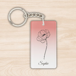 Chaveiro de Flor de Nascimento Personalizado de Ag