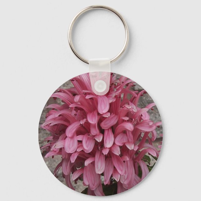 Chaveiro de flor de pluma brasileira (Frente)