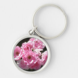Chaveiro de Flor Rosa Premium Round