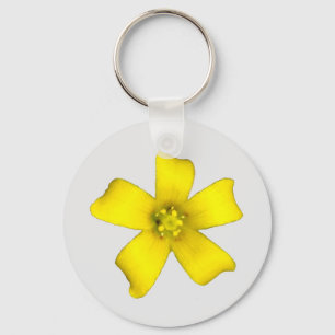 Chaveiro de Flor Silvestre Amarela