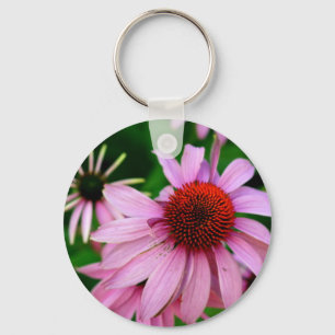 chaveiro de flores de echinacea