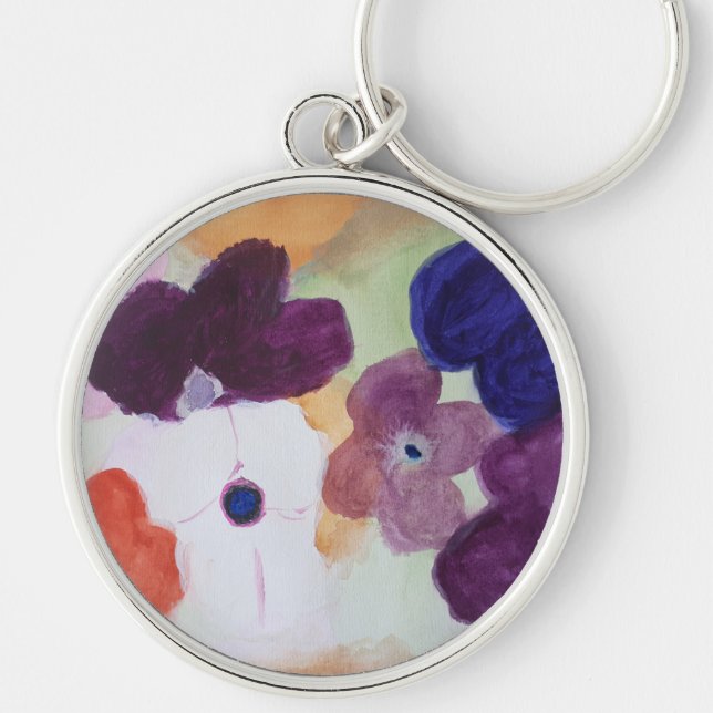Chaveiro de Flores de Primavera Anêmona (Frente)
