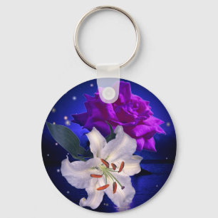 Chaveiro de Flores Mágicas