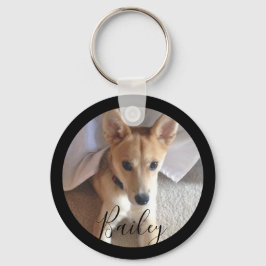 Chaveiro de Foto e Nome de Pet de Cachorro Persona