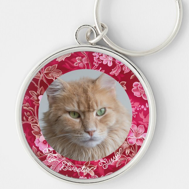 Chaveiro de Fotografia do Lover Gato de Cachorro P (Frente)