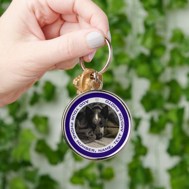 Chaveiro de Fotografia Personalizada com Texto HAM (Mão)