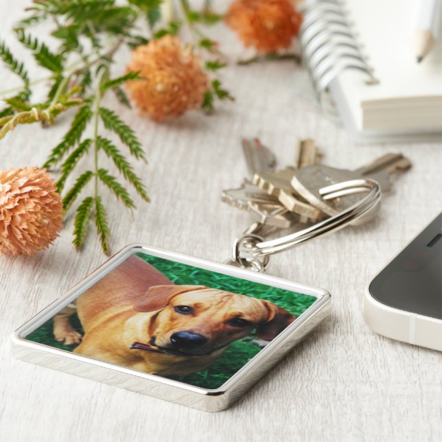 Chaveiro de Fotografia Personalizada de Metal (Lateral)