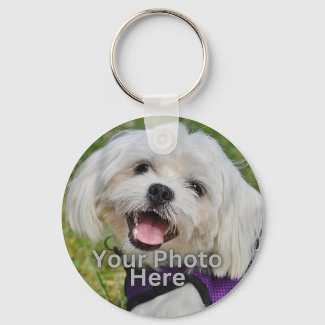 Chaveiro de Fotografia Pet Personalizada (Frente)