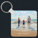 Chaveiro de Fotografias Personalizadas da Família,<br><div class="desc">Chaveiros de Texto e Foto Personalizadas - Único seu próprio Design - Família Personalizada / Amigos ou Presente de Teclado Pessoal - Adicionar seu Texto e Foto - Redimensionar e mover ou remover / adicionar elementos - Imegir / texto com a ferramenta Personalização! Escolha fonte / tamanho / cor! Boa...</div>
