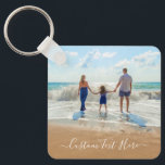 Chaveiro de Fotografias Personalizadas Ofereça as<br><div class="desc">Chaveiros de texto e fotos personalizadas - Design único - Família personalizada/amigos ou presente de Chaveiro pessoal - Adicione seu texto e foto - Redimensionar e mover elementos com a ferramenta Personalização! Escolha fontes / tamanho / cor! Boa Sorte - Seja Feliz :)</div>