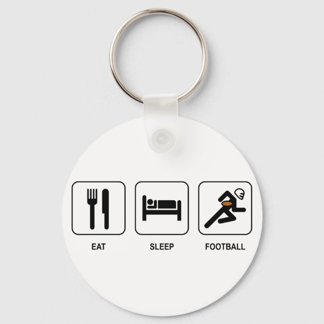 Chaveiro de Futebol de Comida Sleep (Frente)
