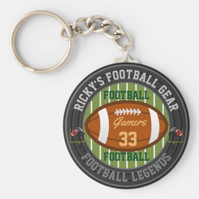 Chaveiro de futebol personalizado (Frente)