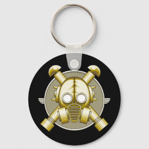 Chaveiro de Gasmask do art deco