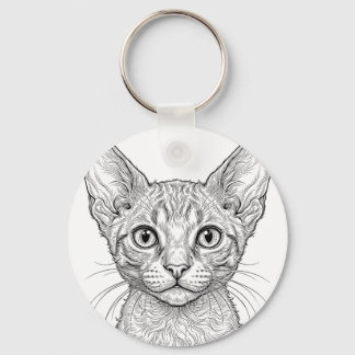 Chaveiro de Gatinho Cornish Rex