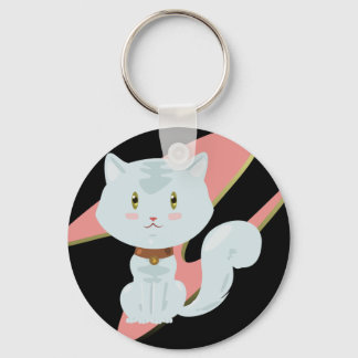 Chaveiro de Gato Branco