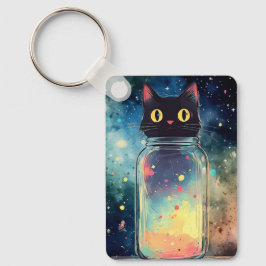 Chaveiro de Gato em Pote