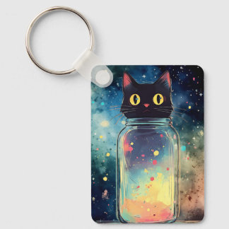 Chaveiro de Gato em Pote