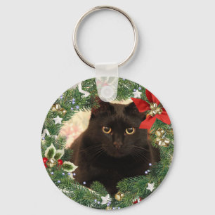 Chaveiro de Gato Negro Natal