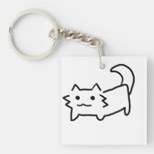 Chaveiro de gato simples e fofo