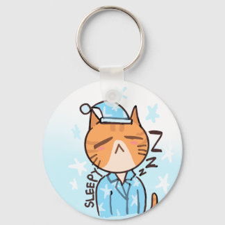 Chaveiro de gato sonolento