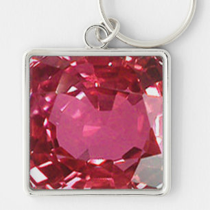 Chaveiro de Gemstone Rosa