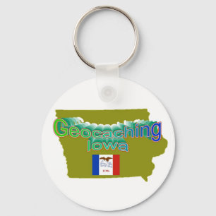 Chaveiro de Geocaching Iowa