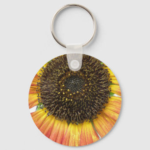 Chaveiro de girassol laranja