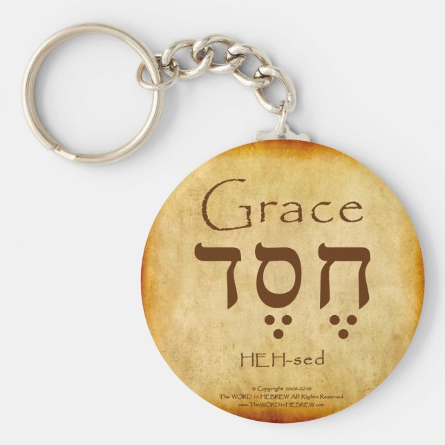 CHAVEIRO DE GRACE HEBREW (Frente)